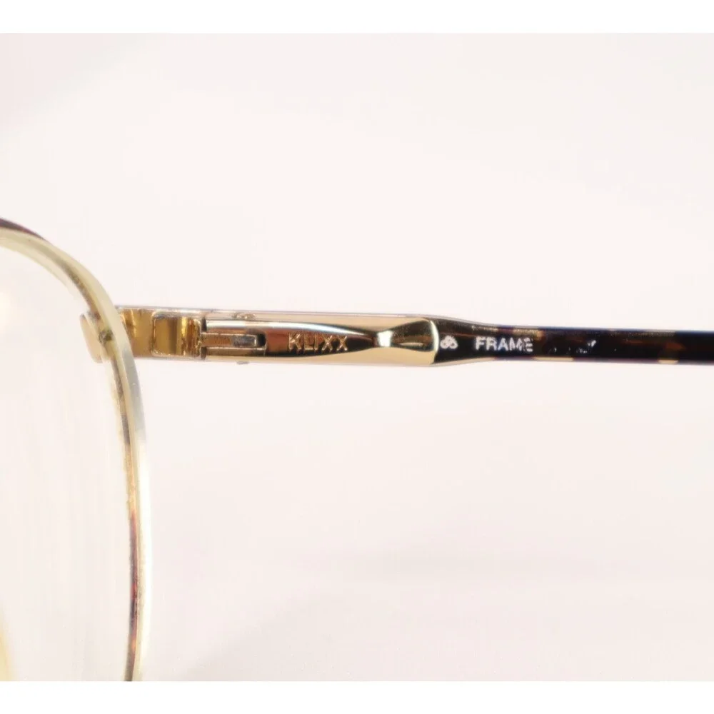 Luxottica KLIXX 402 Darkshell Eyeglasses 51-19-140 Tortoise Gold FRAMES ONLY - Picture 10 of 11